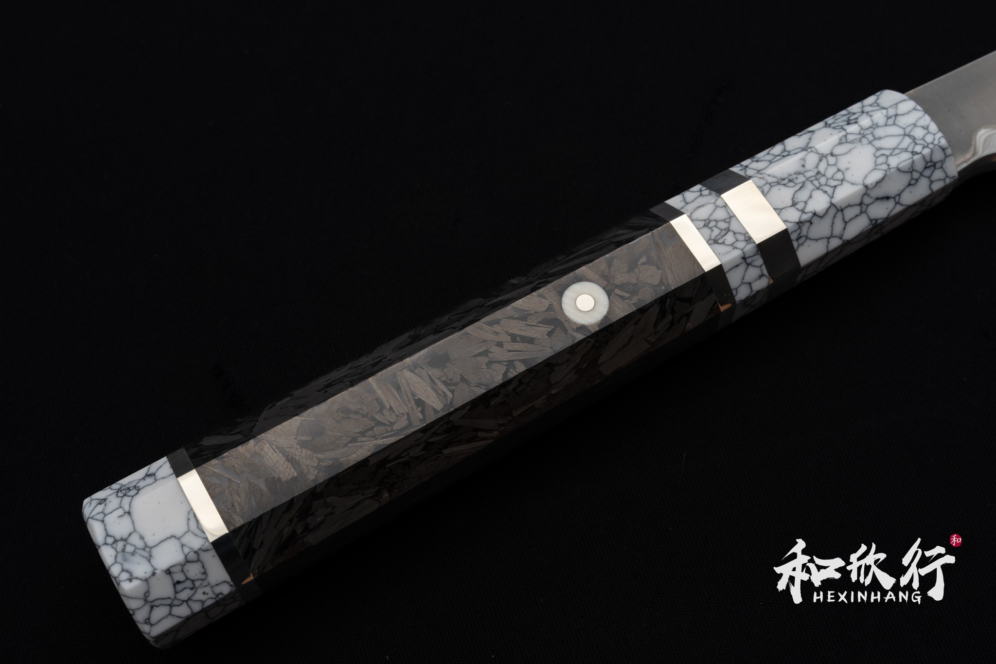 二唐刃物鍛造所Nigara Hamono 鬼殺青二鋼暗紋青染先丸蛸引330mm